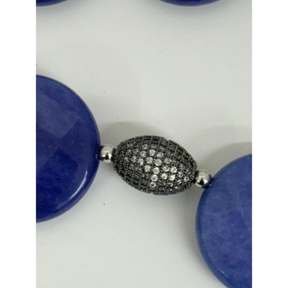 Lapis Lazuli & Druzy Necklace - Picture 6 of 11